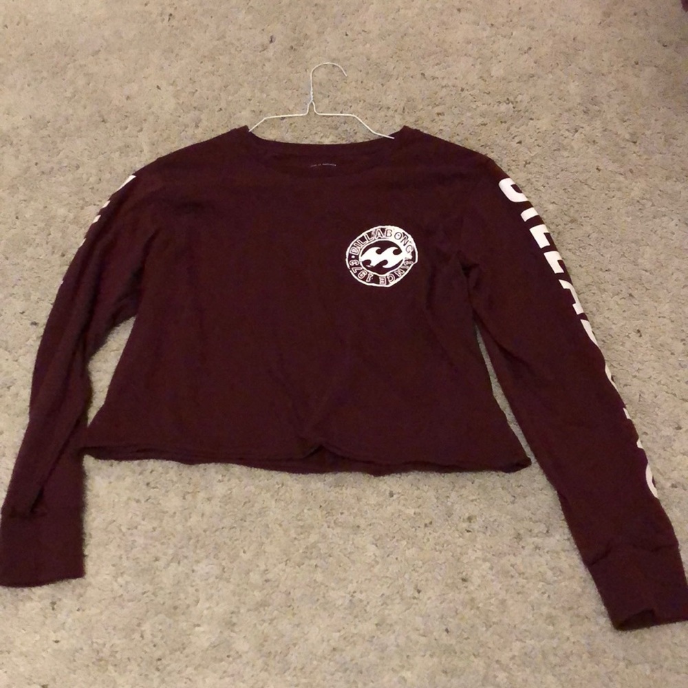 billabong red long sleeve !!